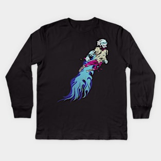 Rocket Zombie Kids Long Sleeve T-Shirt